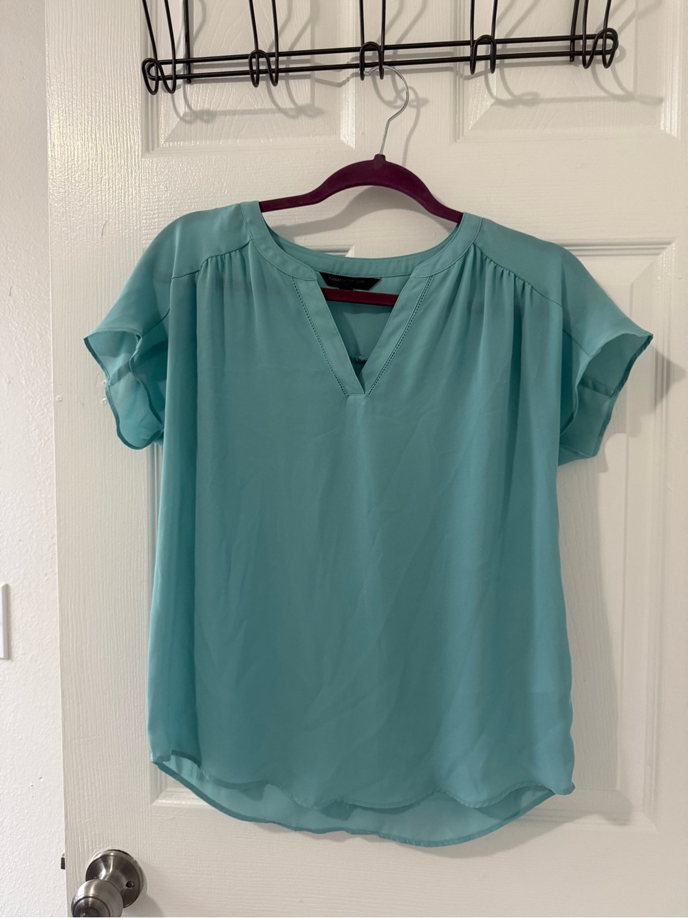 Teal blouse